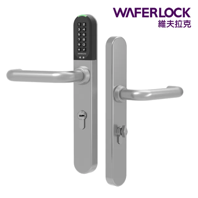 【WAFERLOCK 維夫拉克】L701-IP68防水電子鎖/電子門鎖/通風門扇(卡片+密碼+鑰匙+近端藍芽-含原廠標準安裝)
