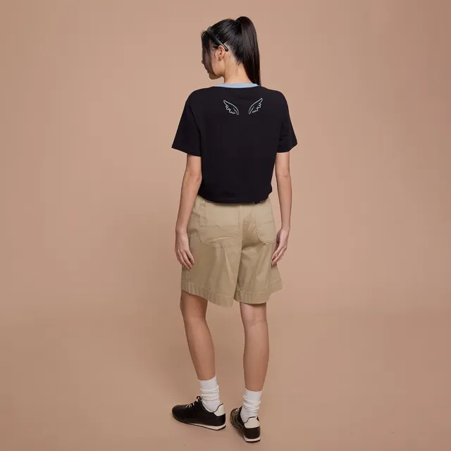 【Lee】女裝 短袖T恤 / 短版 Lee Jeans羽翼印花 共3色 季節性版型 / LB602058721 LB602058K11 LB602058K14