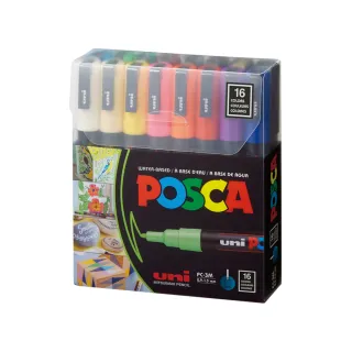 【uni】POSCA PC-3M 壓克力水性筆 16色組