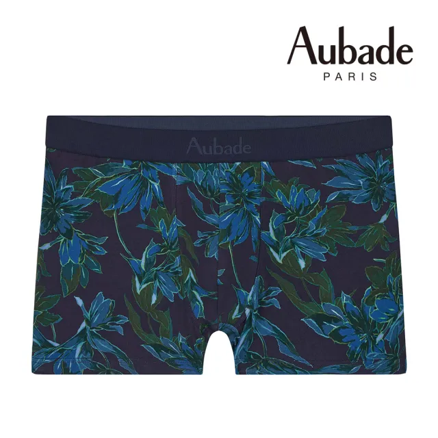 【Aubade】長版頂級舒棉莫代爾 彈性四角男褲 法國進口 平口褲(多款-2421.3.4.5.6.7)