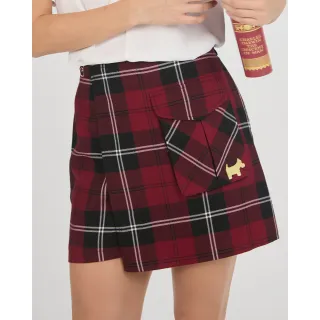 【SCOTTISH HOUSE】TR立體口袋一片短裙-紅黑格 CJXA2209