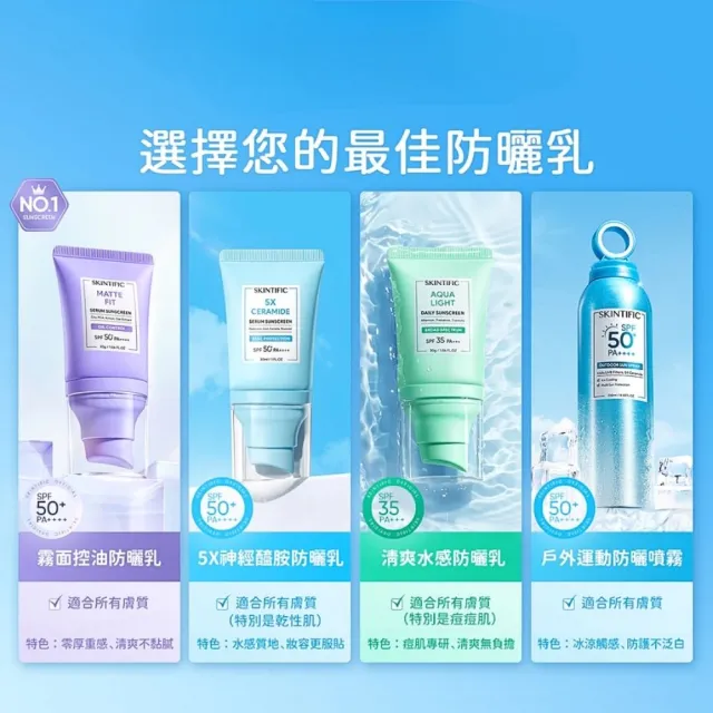 【SKINTIFIC】啞光防曬霜30g