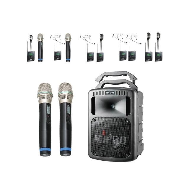 【MIPRO】MA-709 豪華型手提式無線擴音機(ACT-32HR 配件六擇一)