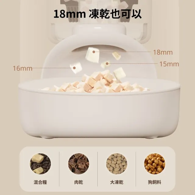 【meoof】蛋捲餵食器 WiFi版雲朵碗(寵物餵食器 貓咪餵食器 自動餵食器 餵食機 鹼性電池供電 無線使用)