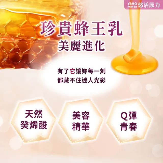 【悠活原力】悠活大豆萃取異黃酮+蜂王乳膠囊x2(60粒/盒 更年期 GABA 幫助入睡)