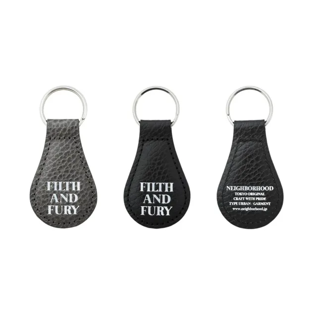 【NEIGHBORHOOD】雙11 Leather Keyholder 灰/黑 鑰匙圈 261MVNH-AC03