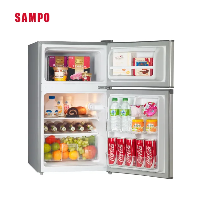 【SAMPO 聲寶】《家電快配》92公升定頻一級獨享系列雙門小冰箱(SR-C09G)