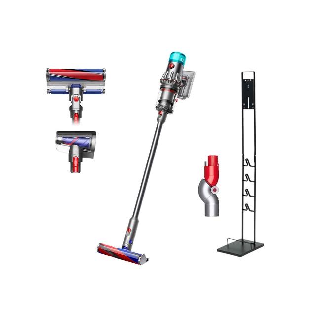 【dyson 戴森】V12 Fluffy Origin SV44 輕量無線吸塵器(銀灰色)