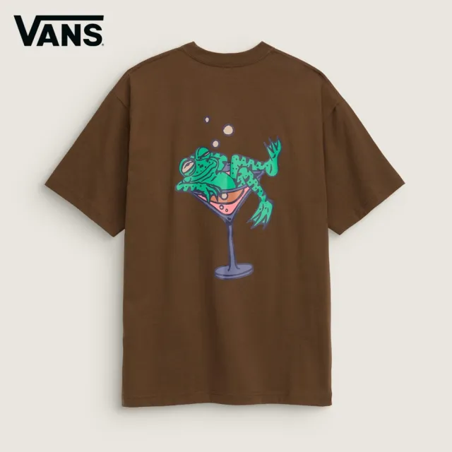 【VANS】官方旗艦 Bar Hopper 咖啡色短袖T恤