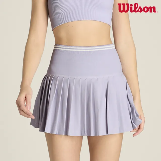 【WILSON】Midtown Tennis Skirt 女款 服飾 半身裙 網球裙 薰衣草紫 WW00160L002001