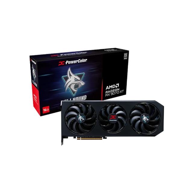 【PowerColor 撼訊】Hellhound RX9070XT 16G-L/OC 16G GDDR6 顯示卡