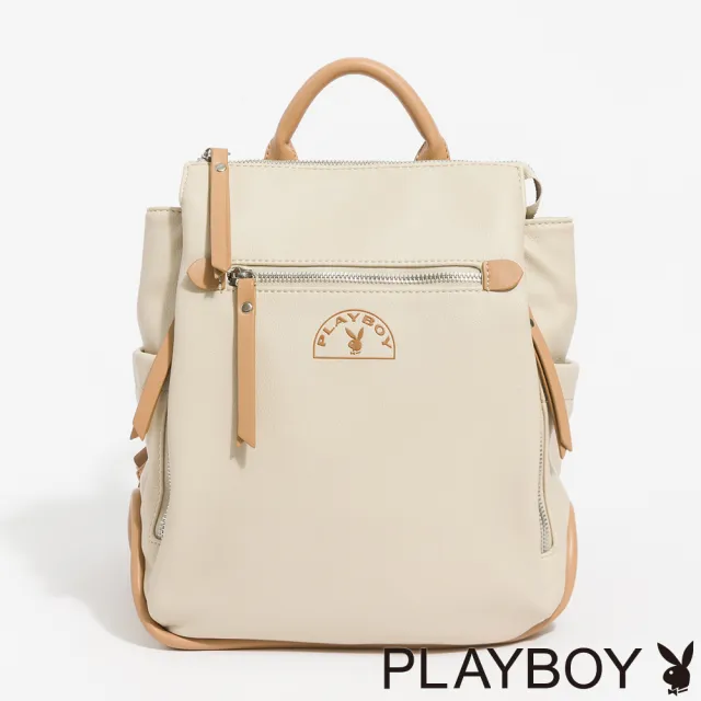 【PLAYBOY】後背包  Muted Aesthetic系列 - 卡其色