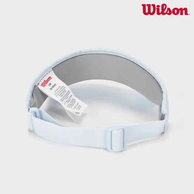 【WILSON】Court Sweatband Visor  中性 配件 中空帽 暮藍色 WA00080U016001