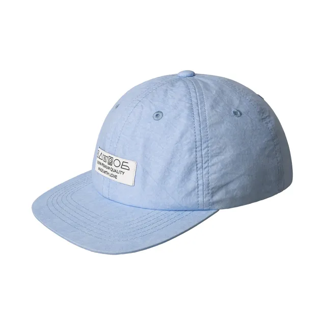 【KANGOL】洗標圖樣 棒球帽(淺藍色)