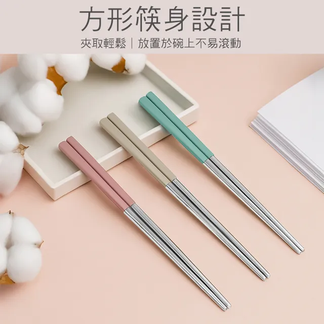 【GREEN BELL 綠貝】316食光漫旅餐具組-2入組(含筷子/湯匙/收納盒 耐摔 耐用 隔熱防燙)