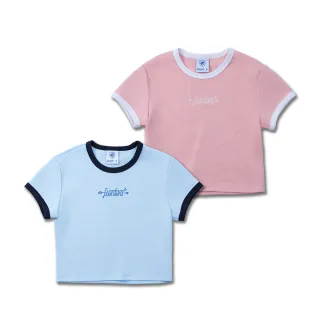 【富邦悍將】愛戀邱比特主題短版TEE(水藍/粉紅_XS-M)