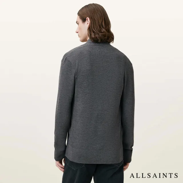 【ALLSAINTS】MODE 美純麗諾羊毛針織外套-灰 M083KB(舒適版型)