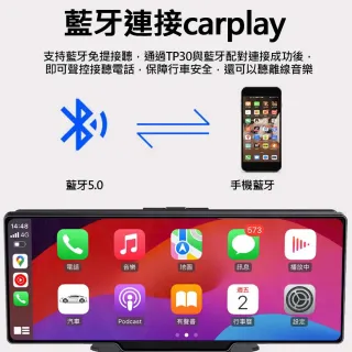 【AMA】TP30-10吋CarPlay多媒體播放器(多功能整合車機 地圖導航 Android Auto Apple CarPlay)