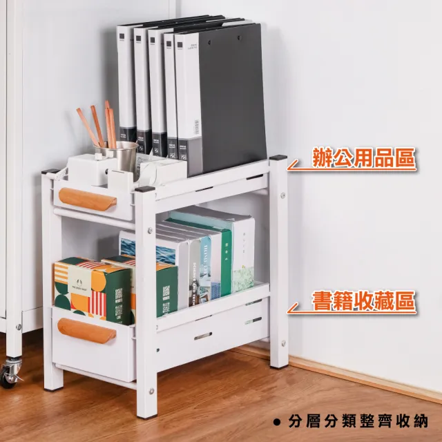 【ONE HOUSE】原仕家抽拉籃置物架-雙層 1入(長42x寬25x高41.5cm)