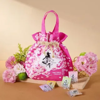 【梅問屋】無籽Q梅 綜合花漾袋-粉色 / 藍色︱每袋5種口味 嘉義伴手禮 送禮推薦 無添加梅子