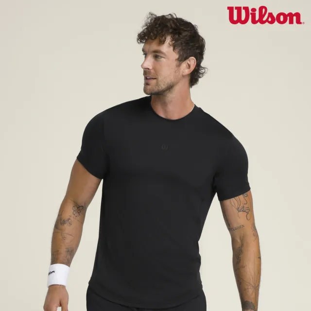 【WILSON】Everyday Performance Tee 男款 服飾 短袖T恤 黑色 WM00011431BKA