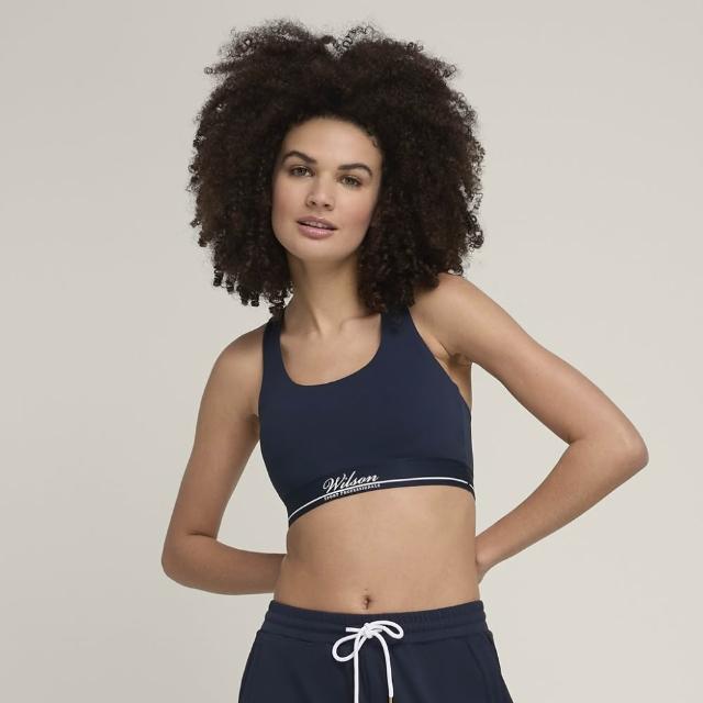 【WILSON】Doubles Racerback Bra 女款 服飾 運動內衣 海軍藍 WW00386411DBC