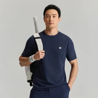 【WILSON】Daily Court Tee 男款 服飾 短袖T恤 海軍藍 WM20039U001001