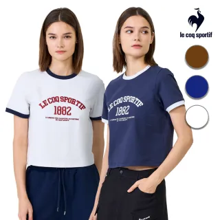【LE COQ SPORTIF 公雞】抗UV短袖T恤 女款 3色 LWX22201