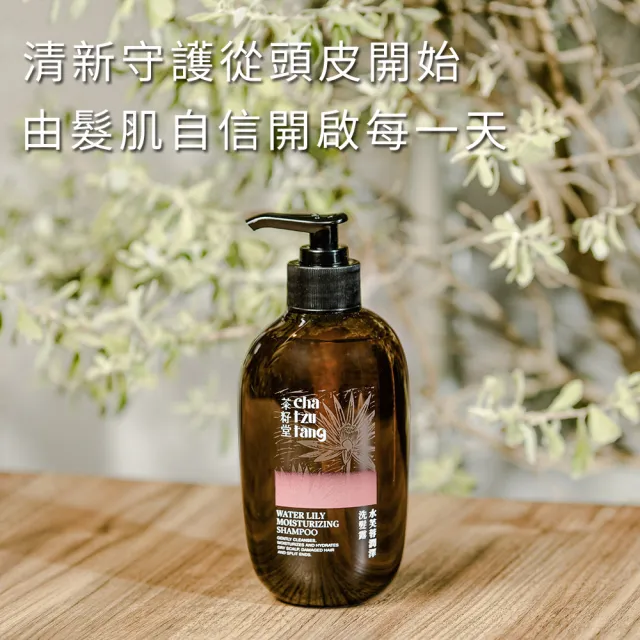 【茶籽堂】水芙蓉潤澤洗髮露500mLx2入(乾性頭皮/補水保濕/法式蓬鬆)