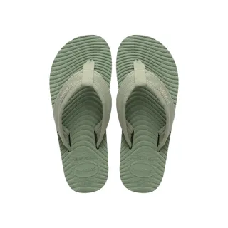 【havaianas 哈瓦仕】拖鞋 男鞋 夾腳拖 寬面 織帶 Surfer Coast 綠 4150257-4896M (哈瓦士)