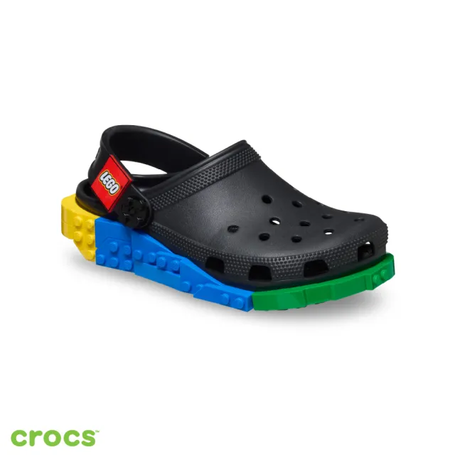 【Crocs】中性鞋 LEGO® 創意聯名系列克駱格 洞洞鞋 黑色(211873-001)