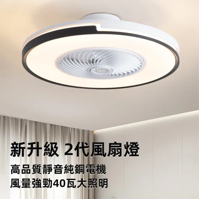 【XINGMU 興沐】110V隱形風扇燈 DC變頻遙控吸頂吊扇燈 客廳臥室適用