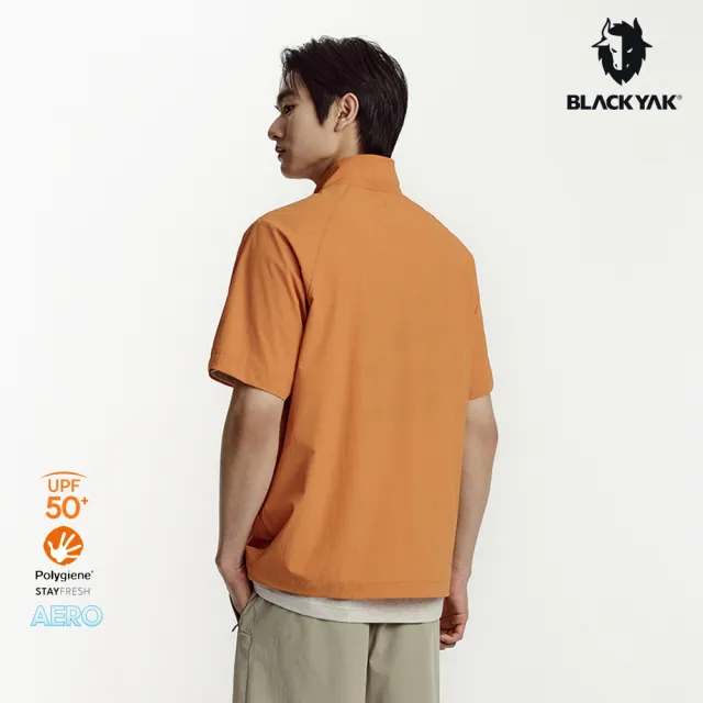 【BLACKYAK】男 AERO FRESH A高透氣涼感短袖半開襟[三色可選]BYFB1MC805(春夏 涼感衣 抗UV 抗菌除臭)