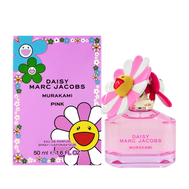 【MARC JACOBS】村上隆聯名香氛粉之柔夢淡香精 50ml(限量Murakami Pink香水 專櫃公司貨)