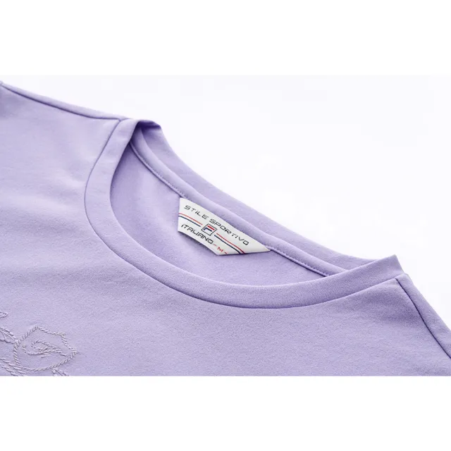 【FILA】FILA 女短袖圓領T恤-紫色 5TEA-1738-PL