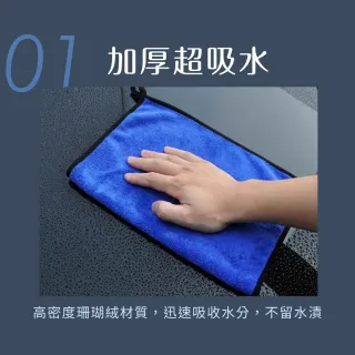 【VOLA 維菈】雙面珊瑚絨擦拭布 強力吸水 抹布 乾濕兩用 廚房擦拭布 珊瑚絨抹布 加厚洗車布 清潔布