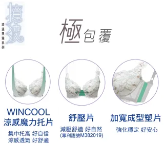 【Swear 思薇爾】撩波無拘束之花系列A-H罩蕾絲包覆女內衣(風華藍)_出清品