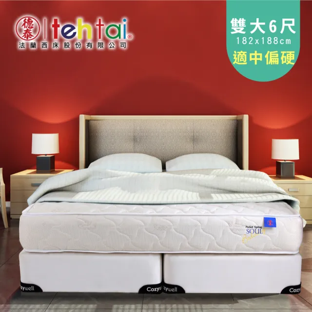【德泰法蘭西床】索歐系列 頂級飯店獨立筒 彈簧床墊-雙大6尺