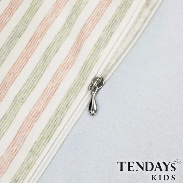 【TENDAYS】有機棉可水洗透氣Ω天使枕(和風藍 0-4歲 可水洗記憶枕)