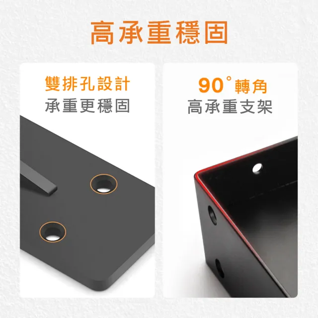 【工具達人】層板支撐架 壁掛三角架 層板三角支架 木板層架 角鐵支架 木板支撐架 高載重層板托(190-LR10B)
