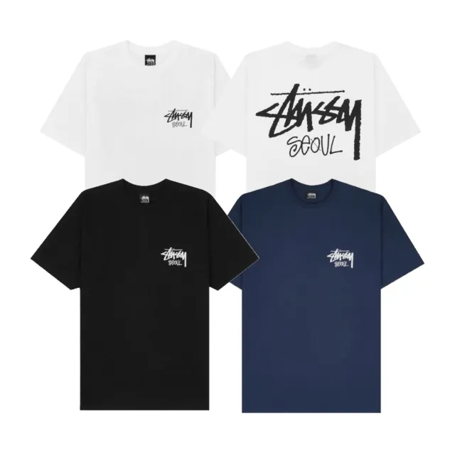 【STUSSY】Stock Seoul T-Shirt 短T 白/黑/海軍藍 3903980