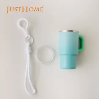 【Just Home】漸層304不鏽鋼迷你杯120ml-附掛繩3件組(迷你冰霸杯 杯子吊飾 小酒杯)