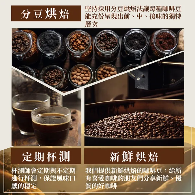 【探索咖啡】星鑽金杯 義式配方咖啡｜淺中深黃金比例｜3入組(454g/包;豆/粉可選)