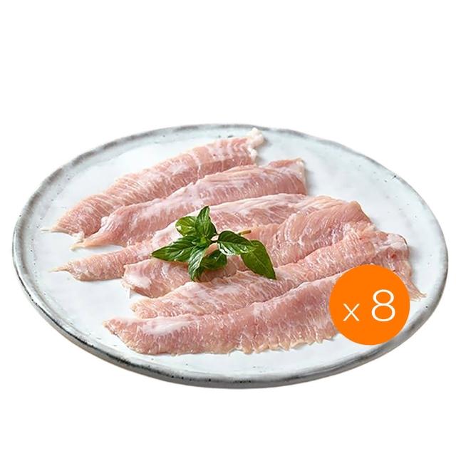 【卜蜂】特選國產手切 霜降松阪豬 超值8包組(150g/包_團購.居家料理.宴客.露營燒烤)