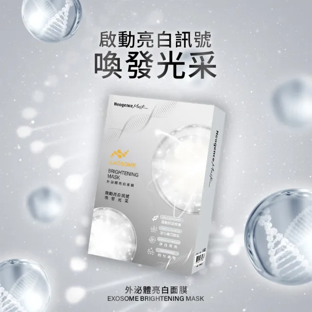 【Neogence 霓淨思】外泌體肌因面膜系列4片/盒(款式任選)