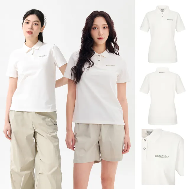 【Discovery Expedition】Freshvent 小Logo涼感POLO衫 機能短袖上衣 (DMTS71053/DWTS72053-男女版六款任選)