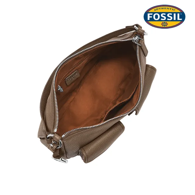 【FOSSIL】Jolie 真皮新月立體外袋斜背包 (多色可選)