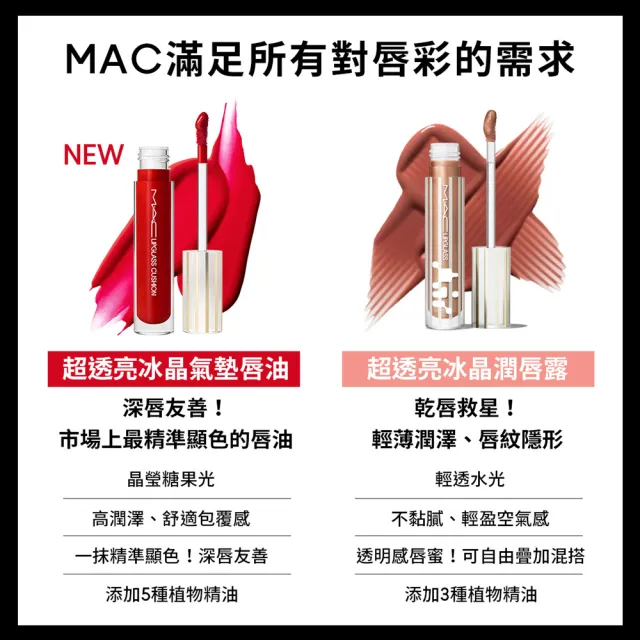 【M.A.C】超透亮冰晶氣墊唇油(新品上市)