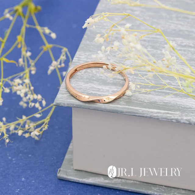 【JR.L JEWELRY】18K玫瑰金 心跡流轉 K金戒指 (活動戒圍)
