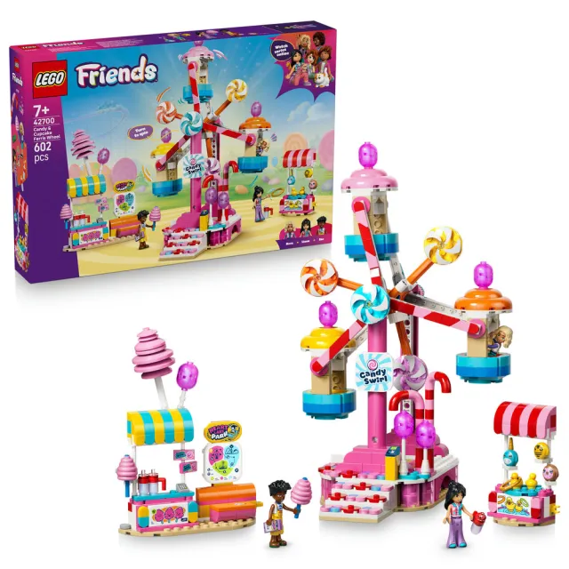 【LEGO 樂高】Friends 42700 糖果和杯子蛋糕摩天輪(扮家家酒 想像力遊戲 禮物 玩具)